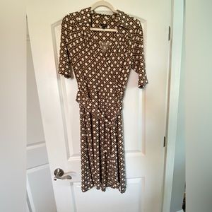 Talbots Brown Lattice Dress